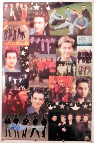 N Sync - Collage - Poster - Music 22.  25 " X 34.  50 " Nos (b216)