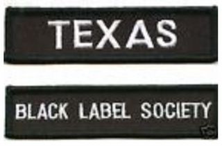 Heavy Metal Black Label Society Fan Club: Texas Member Fan Club Bls Patch Set