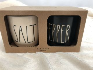 Rae Dunn Salt Pepper Black White Christmas Gift Set