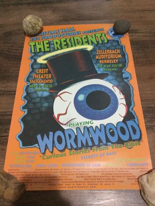 The Residents Playing Wormwood 12” X 18” Show Poster