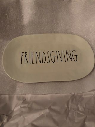 Rae Dunn Friendsgiving Serving Platter Tray Thanksgiving Holiday