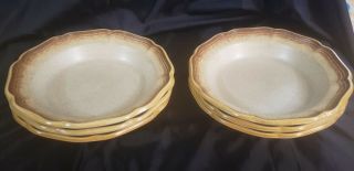 Mikasa Whole Wheat Rimmed Serving Soup Vegetable Pasta Bowl 8.  5 " Made In Japan