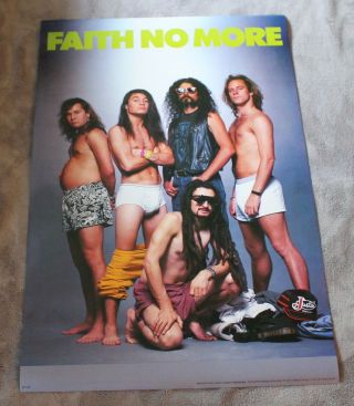 Faith No More From Out Of Nowhere 1989 Underwear Mike Bordin Patton Poster Ex