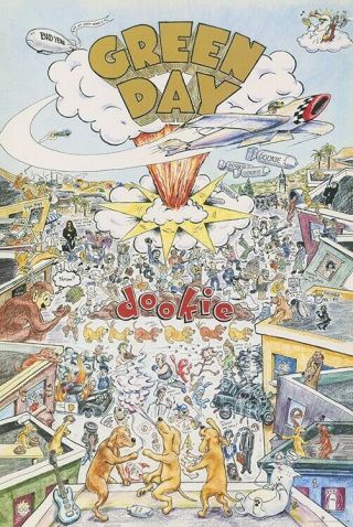 Dookie Green Day Album Art 24 X 36 Poster