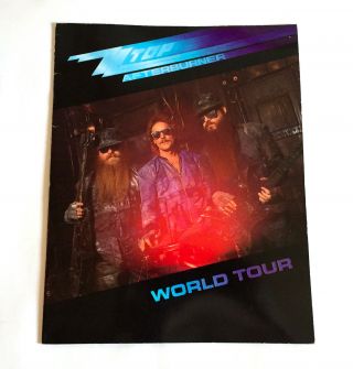 Zz Top Afterburner World Tour 1986 Japan Concert Program Book Billy Gibbons (r)