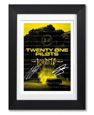 Twenty One Pilots Signed Tour Poster Print Photo Autograph Concert Gig Gift