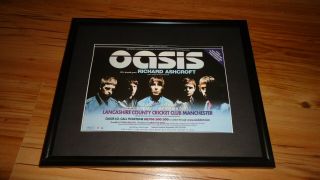 Oasis Manchester 2002 - Framed Press Release Promo Advert
