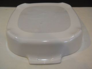 CORNING WARE ALL WHITE BROWNING SKILLET ROASTER MW - A - 10 - B JJ 5