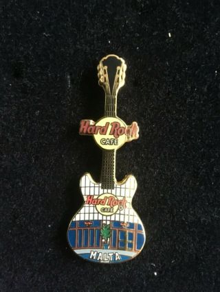 Hard Rock Cafe Malta Facade Guitar Pin (b)