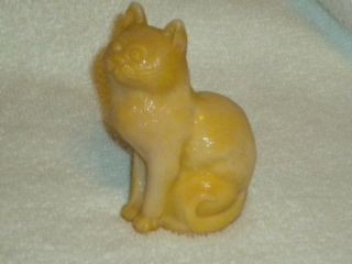 Mosser Sitting Cat Figure/butterscotch? With A Bit Of Slag Look