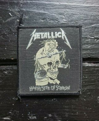 Metallica Harvester Of Sorrow Official Vintage Woven Patch Megadeth Overkill