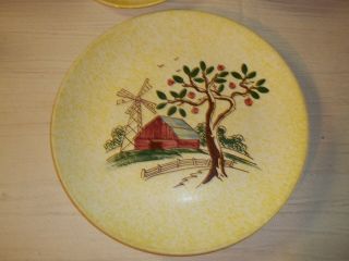 Blue Ridge Pottery 3 piece Windmill set plate,  cup,  saucer 2