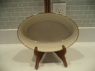 Lenox Rose Manor Oval Bowl Gold Trim 9 5/8 " By 6 1/4 " Old Stock