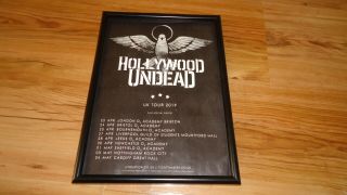 Hollywood Undead 2019 Tour - Framed Press Release Promo Advert