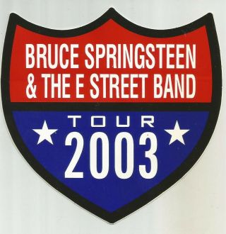 Bruce Springsteen & The E Street Band 2003 Tour Sticker