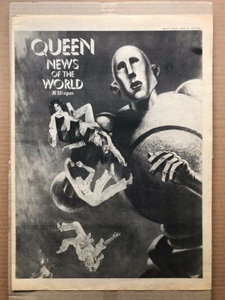 Queen News Of The World Poster Sized Music Press Advert From 1977 - Pri