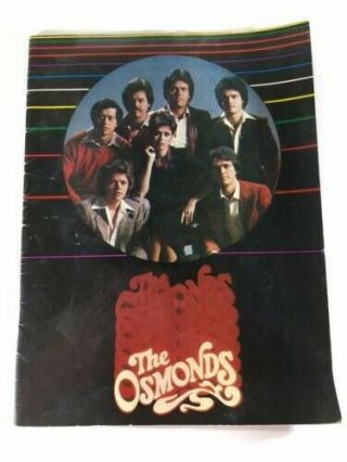 Osmonds 1979 Tour Concert Program Book Featuring Donnie And Marie
