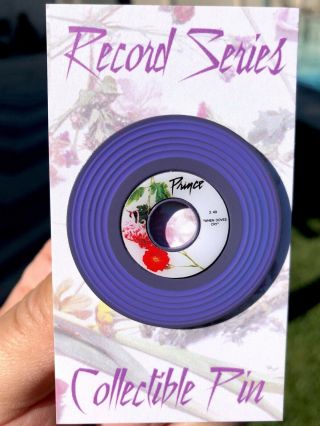 Purple Vinyl Record Collectible Enamel Pin
