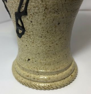 Rockhard Stoneware Co Paul Morris Pottery Salt Glaze Horse Pilsner Goblet 7