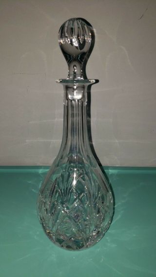 Marquis By Waterford Crystal Wine Decanter W/stopper.  13 " Tall,