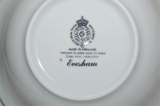 Set of 4 Royal Worcester England Evesham Fine Porcelain 6.  5 