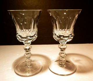 Vintage Waterford Crystal Royal Tara (1952 -) Set 2 Claret Wine Glasses 6 3/8 "