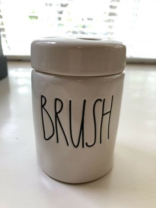 Rae Dunn Toothbrush Holder With Lid Large Letters Brush