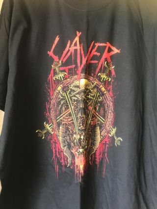 Slayer 2017 European Tour T Shirt 2xl