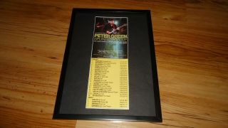 Peter Green 2003 Tour - Framed Press Release Promo Advert