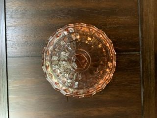 Vintage Art Deco Antique Pink Depression Glass Lidded Dish Bowl 3