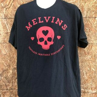 Melvins Skull T - Shirt Large Restless Irritable Discontent Black