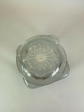 Vintage Anchor Hocking Apothecary Canister Jar Clear Glass USA 4