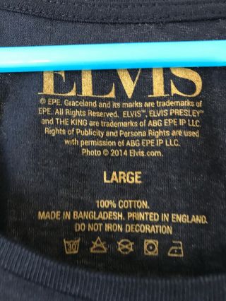 elvis presley t shirtsize Large Direct From Graceland At The O2 3