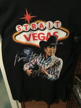 George Strait “strait To Vegas” T - Shirt Xl