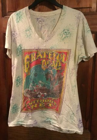 Vintage Grateful Dead 1991 Without A Net Operation Dead Tour T - Shirt.  Size M.