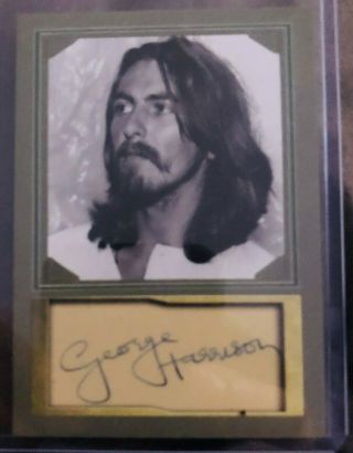 The Beatles - George Harrison Signature Collector Card