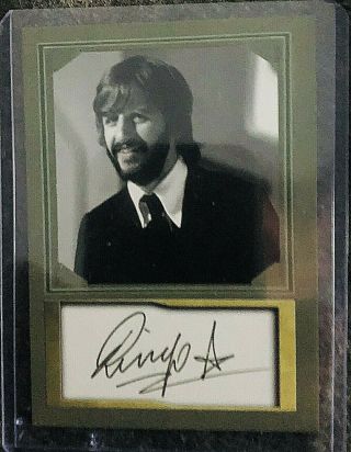 The Beatles - Ringo Starr Signature Collector Card