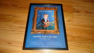 South Blue Is The Colour - Framed Press Release Promo Advert