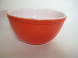 Vtg Pyrex Red Mixing Bowl 1 1/2 Quart Primary Color 1.  5 Qt Set Early No 402
