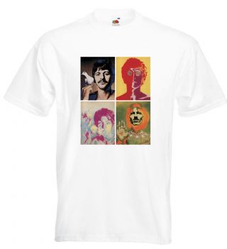 The Beatles Psychedelic T Shirt John Lennon Paul Mccartney Ringo George Harrison