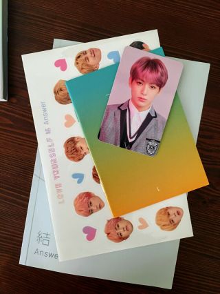 Bts Love Yourself:answer Version L Official,  Jungkook Photocard/notes/sticker