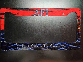 Afi Black Sails In The Sunset License Plate Frame Misfits Davey Havok