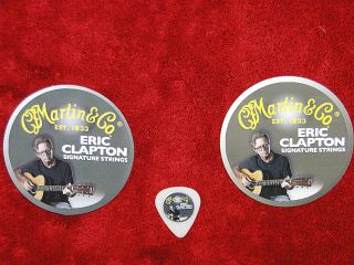 Eric Clapton Martin Guitars Promotional Sticker Magnet Guitar Pick 2