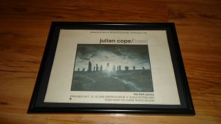Julian Cope Head - Framed Press Release Promo Poster