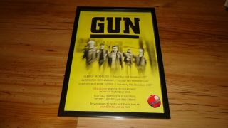 Gun 2017 Tour - Framed Press Release Promo Advert