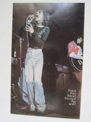 Rolling Stones Greeting Card 1971 Celestial Arts