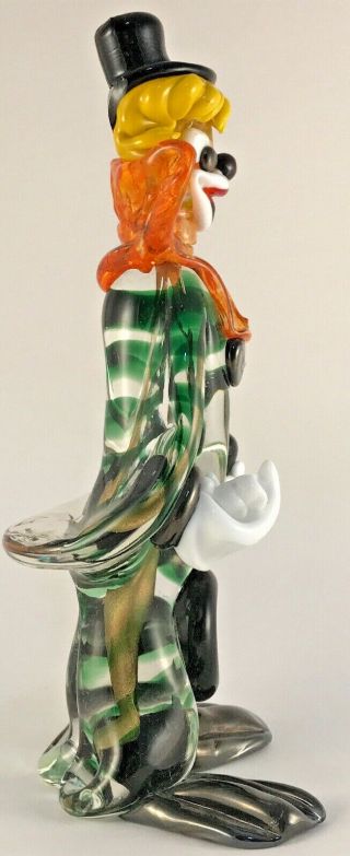 Murano Art Glass Clown Horn Music HAND MADE ITALY Vintage Antique Collectable 10 2