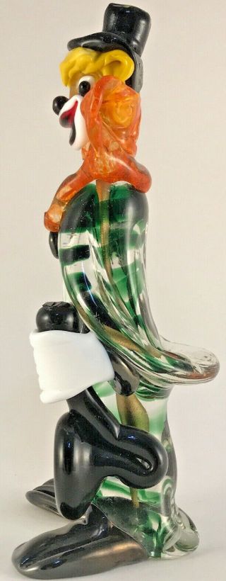 Murano Art Glass Clown Horn Music HAND MADE ITALY Vintage Antique Collectable 10 4