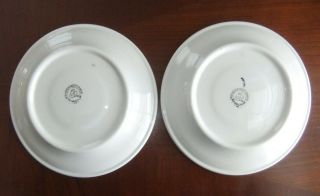 2X The Hill School Pottstown PA Dining Hall Dinnerware w/Motto LunchSalad Plates 6