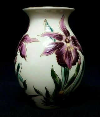 VINTAGE ZSOLNAY HUNGARY PORCELAIN HAND PAINTED FLORAL 5 